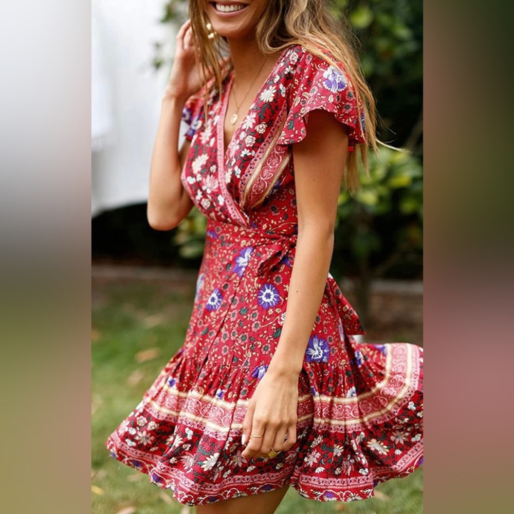 NWT.  Wrap/tie dress by Zesica.